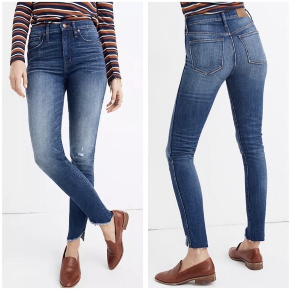 Madewell Blue Skinny Jeans High-Waisted Stretch size 28#46